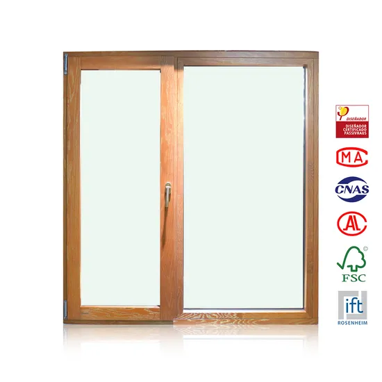 Energiesparendes, doppelt verglastes Schiebefenster mit Hurricane-Impact-Passiv-Aluminiumglas-Schiebefenster