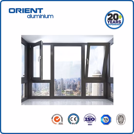 Aluminiumprofilfenster, Markisenfenster, französisches Fenster, Aluminiumfenster